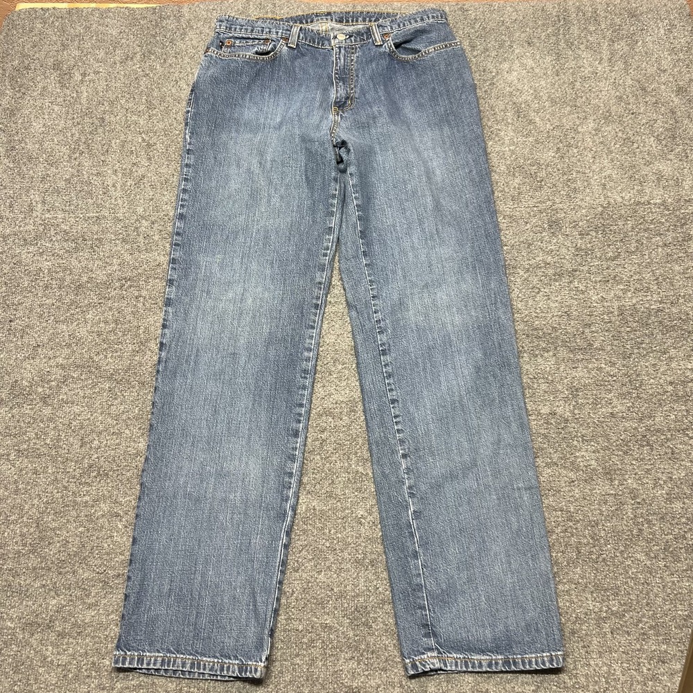 Polo Jeans Co Saturday Jeans Womens 12x33 Blue Med Wash High Rise Denim